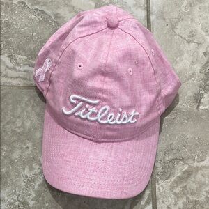 Titleist Cap Hat Women's Golf Pink Ribbon Pink Strapback‎
